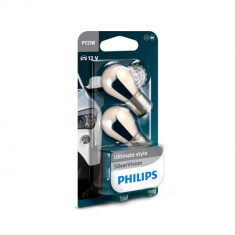 Set 2 Becuri Semnalizare PY21W 12V Philips (Blister) Silver Vision