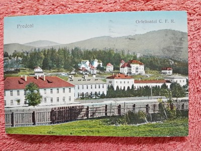 Carte postala Predeal, Orfelinatul CFR, 1923 foto