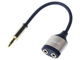Splitter Jack 3,5mm cu 2 Sockets și 1 Plug &icirc;n Cutie