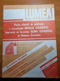 Revista lumea 6 octombrie 1988-ceausescu vizita in uniunea sovietica