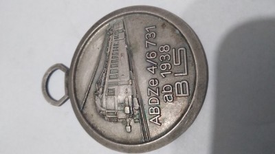 MEDALIE 5 CM ELVETIA TREN foto