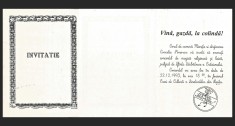 INVITAȚIE, ANUL 1993 - VINO GAZDĂ LA COLINDĂ - CORUL DE CAMERĂ &amp;bdquo;MIORIȚA&amp;rdquo; ȘI DIRIJOAREA CORNELIA PONORAN - CASA DE CULTURĂ A SINDICATELOR, REȘIȚA foto