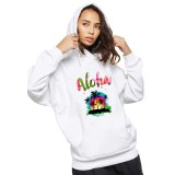 Hanorac dama alb - Aloha Exotic - XL