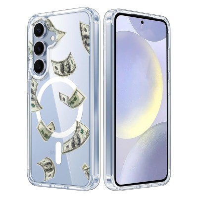 Husa pentru samsung galaxy s25, magnetica compatibila magsafe, money, protectie completa anti soc foto