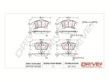 Dr!ve+ DP1010.10.0439 set placute frana,frana disc