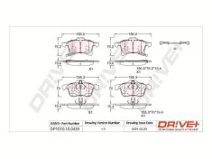 Dr!ve+ DP1010.10.0439 set placute frana,frana disc