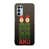 Husa compatibila cu Oppo A55, Viceversa, model Aku Samurai Jack Intro, Silicon, TPU, Transparent, Carcasa