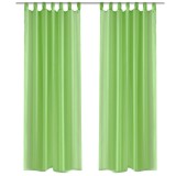 Cumpara ieftin Perdea transparentă, 2 buc., 140 x 245 cm, verde măr