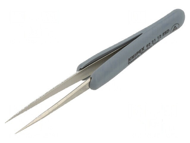 Pensetă nemagnetică Formă capăt v&acirc;rf: ascuţită ESD