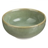 Bol Ceramic Rotund, Capacitate 90ml, Verde Lime, Potrivit pentru Sos și Dip, Fabricat Manual