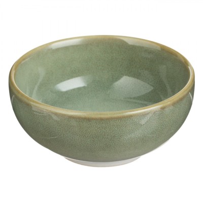 Bol Ceramic Rotund, Capacitate 90ml, Verde Lime, Potrivit pentru Sos și Dip, Fabricat Manual foto