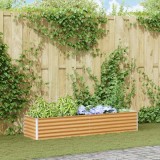 Cumpara ieftin Strat inaltat de gradina 195 x 50 x 36 cm Otel Galvanizat