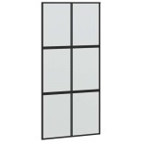 Cumpara ieftin Usa glisanta, negru, 102,5x205 cm, sticla securizata/aluminiu