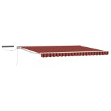 vidaXL Cort electric retractabil Portocaliu și negru 4,5 &times; 3 m 3421849