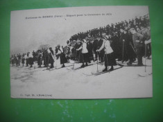 HOPCT 36980 PLECARE IN CURSA DE SCHI -MOREZ -SERIA FRANTA 1900-1905-NECIRCULATA foto