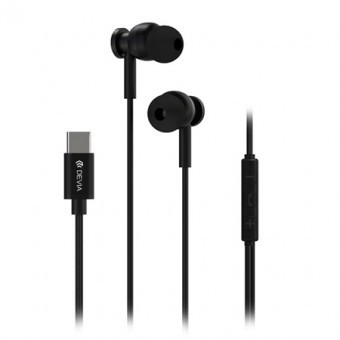 CASCA STEREO 1.2M CU MUFA TIP C - NEGRU foto