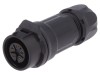 Conector Circular Mufa 16mm LUTRONIC 5 Pini Aurit IP67 Mama 400V 5A