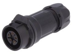 Conector circular mufă 16mm 5 pini aurit