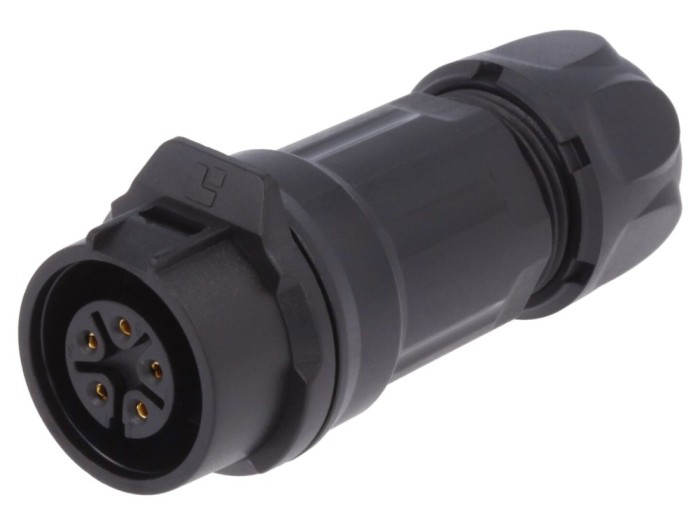 Conector Circular Mufă 16mm 5PIN Aurit 5A