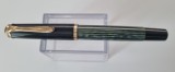 STILOU VINTAGE PELIKAN 400 GERMANIA PENIȚĂ DIN AUR 14K (585) GREEN STRIPED