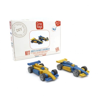 Set de constructie 2 masini de curse, Croc toys foto