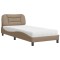 vidaXL Pat cu saltea, Hvar, cappuccino, 80x200 cm piele ecologică 3208686