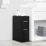 Cumpara ieftin Dulap de baie subțire Stejar negru 22 x 44 x 61.5 cm PAL
