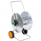 vidaXL Cărucior cu tambur pentru furtun 110 m 1/2&quot; sau 80 m 3/4&quot;, oțel 4005282