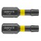 Set biti de impact TX25X25mm 1/4&quot; 2buc. GRAPHITE 56H514 HardWork ToolsRange