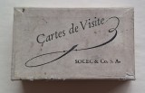Cutie &bdquo;Cartes de Visite&rdquo; SOCEC &amp; Co. S.A. &ndash; interbelic &ndash; pentru 6&times;9 cm &ndash; ephemera București