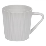 Cană Ceramică, Model Romburi, Culoare Alb, Capacitate 350 ml, Oem