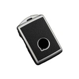 Husa Cheie Compatibila cu Auto VOLVO XC90, XC60, XC40, Smartkey, Tpu, Aspect Piele, Gri