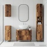 Cumpara ieftin Set de dulapuri pentru baie, 4 piese ZWOLLE Lemn vechi