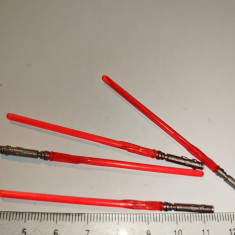 bnk jc Star Wars - lot 4 sabii laser pentru figurine - rosii