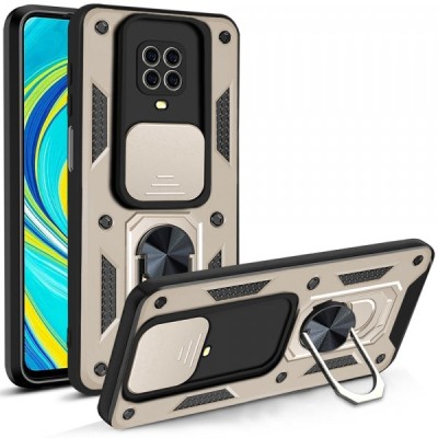 Husa pentru Xiaomi Redmi Note 9S / Note 9 Pro / Note 9 Pro Max, Techsuit, CamShield, Aurie foto