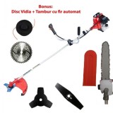Motocoasa Benzina Ruseasca Ural-Mash GKB (5.7 CP) + Dispozitiv Lama Drujba