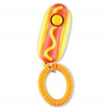Jucarie dresaj caini - Clicker Hot dog PlayLearn Toys, Brightkins