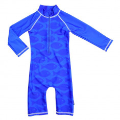 Costum de baie Fish Blue marime 62- 68 protectie UV Swimpy for Your BabyKids foto