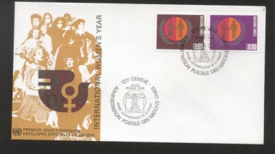 UN Geneva 1975 International women year Mi.48-49 FDC UN.088 foto