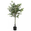 VidaXL Ficus artificial 480 de frunze 130 cm verde 4103573