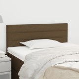 vidaXL Tăblie de pat, maro &icirc;nchis, 90x5x78/88 cm, textil