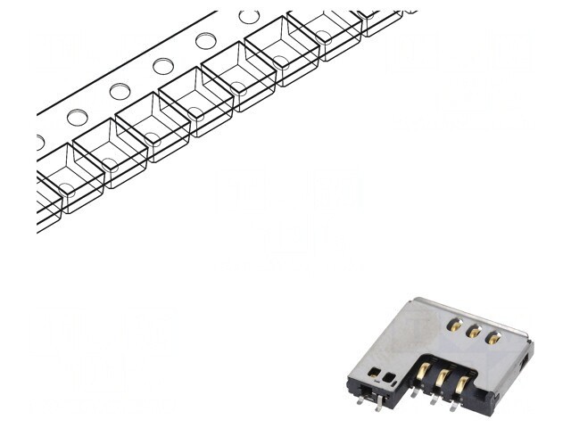 Conector Mini SIM Push-Pull SMT Aurit