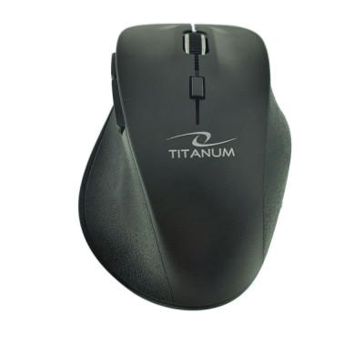 Mouse fara fir, 6D, Bluetooth v.5.0, Titanum Fornax 94656, 110 x 70 x 40 mm, 1600 DPI, negru foto