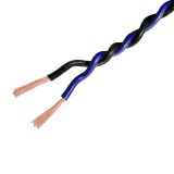 IKV150-BL-60 Rola de 60m cablu cupru rasucit Ampire pentru difuzoare, 2x1.5mm &sup2;