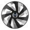 Set 4 Capace Roti, potrivite jantelor de R16, pentru Ford, model vector black and silver