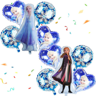 Balon pentru petrecere Fl, Rechizite pentru petrecere Frozen, Frozen Elsa, Decor foto
