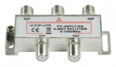 Distribuitor semnal TV 4 cai 862 Mhz Konig foto
