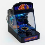 Breloc Jucărie Baschet Retro Electronic, cu Efecte Sonore și Luminoase, Negru/Albastru/Portocaliu, CMCLASS