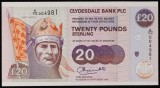 SCOTIA █ bancnota █ 20 Pounds █ 1994 █ P-221a █ Clydesdale Bank plc █ UNC