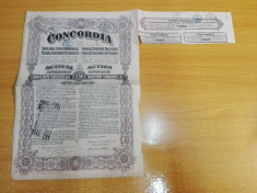 Actiune Concordia 1922, Bucuresti, cu cupoane foto